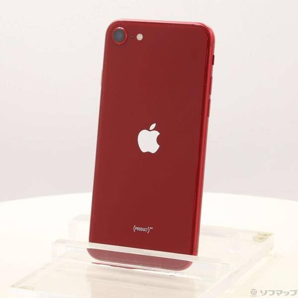 【中古】Apple(アップル) iPhone SE 第3世代 64GB プロダクトレッド MMYE3J/A SIMフリー 【198-ud】