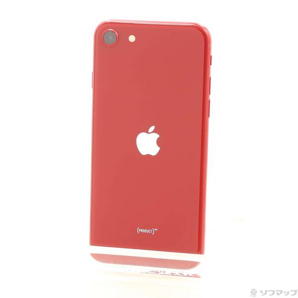 【中古】Apple(アップル) iPhone SE 第3世代 64GB プロダクトレッド MMYE3J／A SIMフリー 【198-ud】