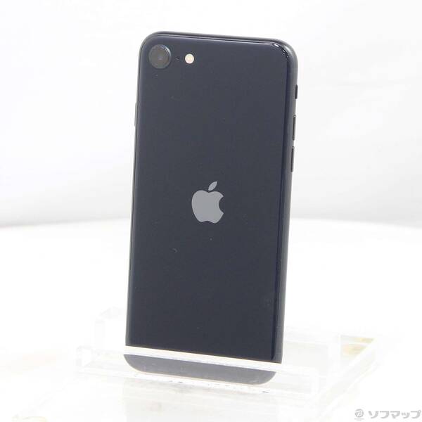 【中古】Apple(アップル) iPhone SE 第3世代 64GB ミッドナイト MMYC3J／A SIMフリー 【198-ud】