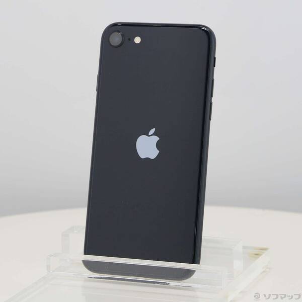 【中古】Apple(アップル) iPhone SE 第3世代 64GB ミッドナイト MMYC3J／A SIMフリー 【198-ud】