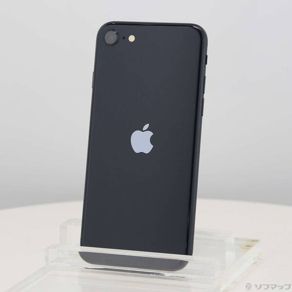 【中古】Apple(アップル) iPhone SE 第3世代 64GB ミッドナイト MMYC3J／A SIMフリー 【198-ud】