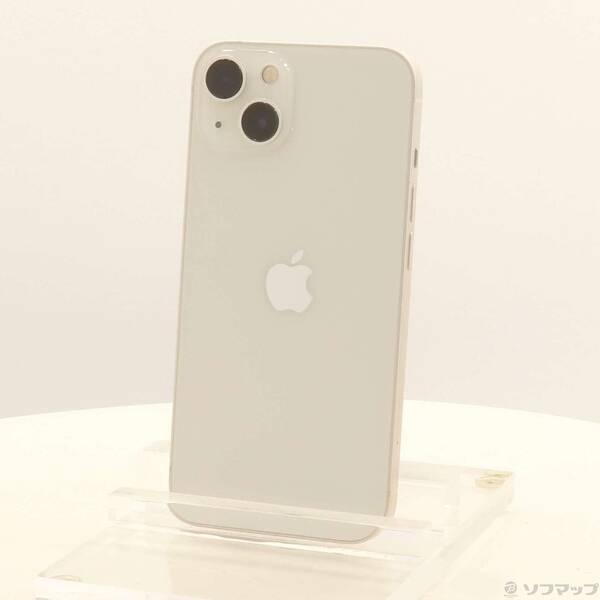 【中古】Apple(アップル) iPhone13 128GB スターライト MLND3J／A SIMフリー 【258-ud】