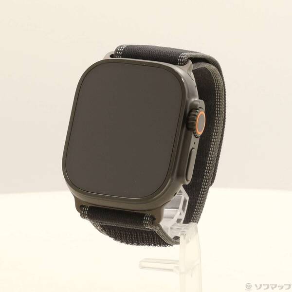 【中古】Apple(アップル) Apple Watch Ultra 3 GPS + Cellular 49粍 ブラックチタニウムケース 黒いこと／チャコールトレイルループ 【276-ud】