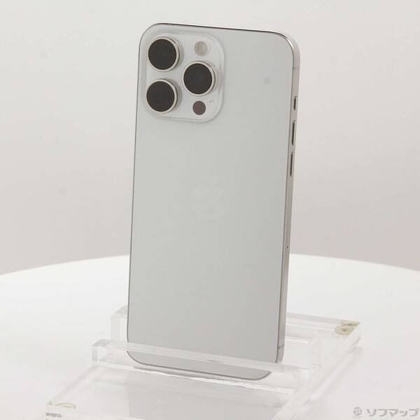 【中古】Apple(アップル) iPhone15 Pro Max 512GB ホワイトチタニウム MU6V3J／A SIMフリー 【276-ud】