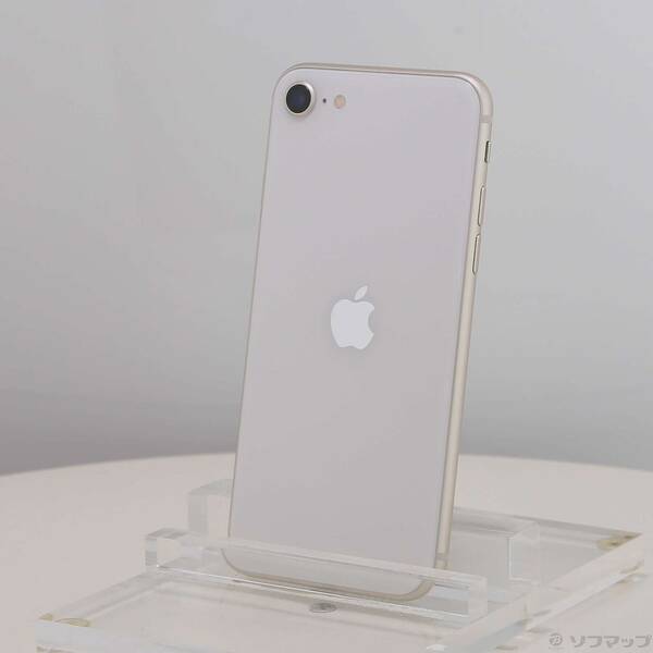 【中古】Apple(アップル) iPhone SE 第3世代 64GB スターライト MMYD3J／A SIMフリー 【348-ud】