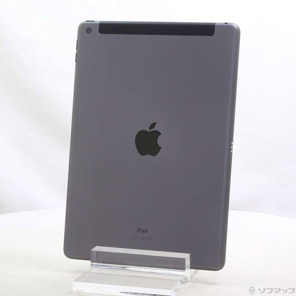 【中古】Apple(アップル) iPad 第9時人 64GB あき場所薄墨色 MK473J／A SoftBank鍵を掛ける取りけすSIM無償性 【368-ud】