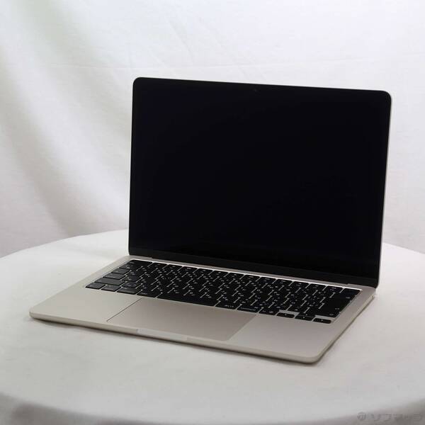 【中古】Apple(アップル) MacBook Air 13.6-inch Early-2025 MC6A4J／A Apple M4 10コアCPU_10コアGPU 24GB SSD512GB スターライト 〔15.7 Sequoia〕 【377-ud】