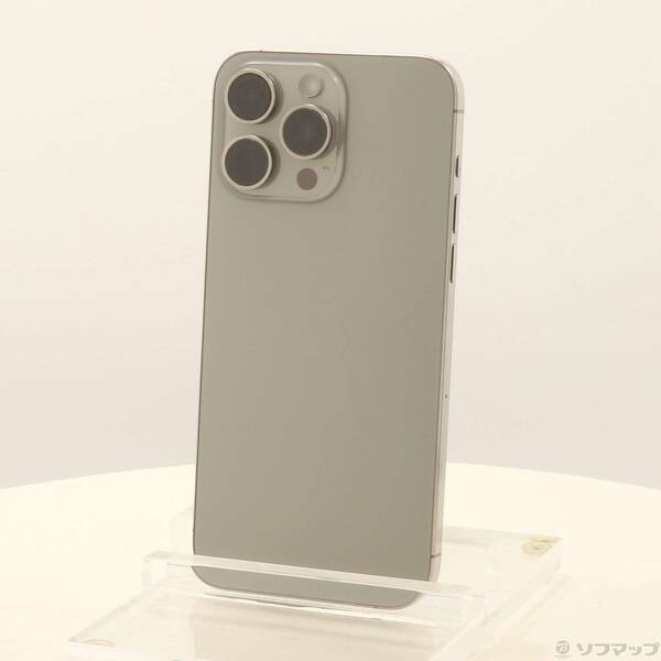 【中古】Apple(アップル) iPhone15 Pro Max 512GB ナチュラルチタニウム MU6W3J／A SIMフリー 【377-ud】
