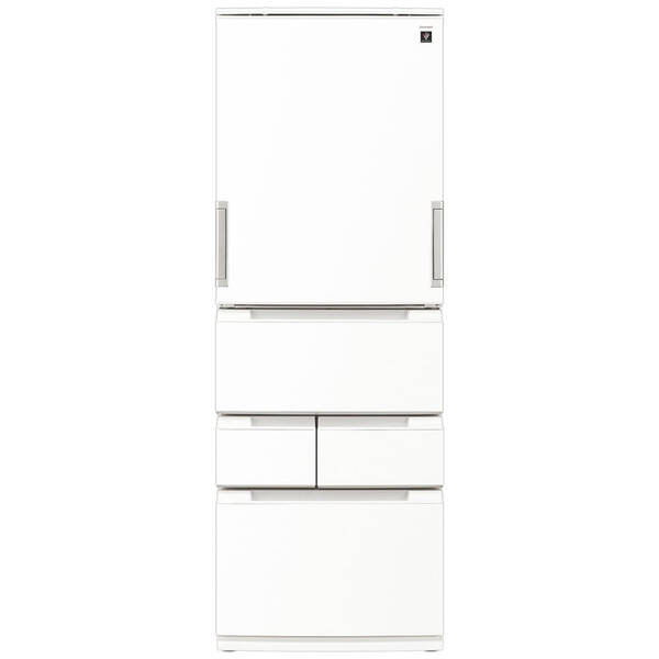 【中古】SHARP(小ざかしい) 〔見せびらかす品〕 プラズマクラスター電気冷蔵庫 ラスティックホワイト SJ-MW46P-W ［幅65糎 ／457L ／5部屋の入り口 ／決定付ける車のドア印字機］ 【399-ud】