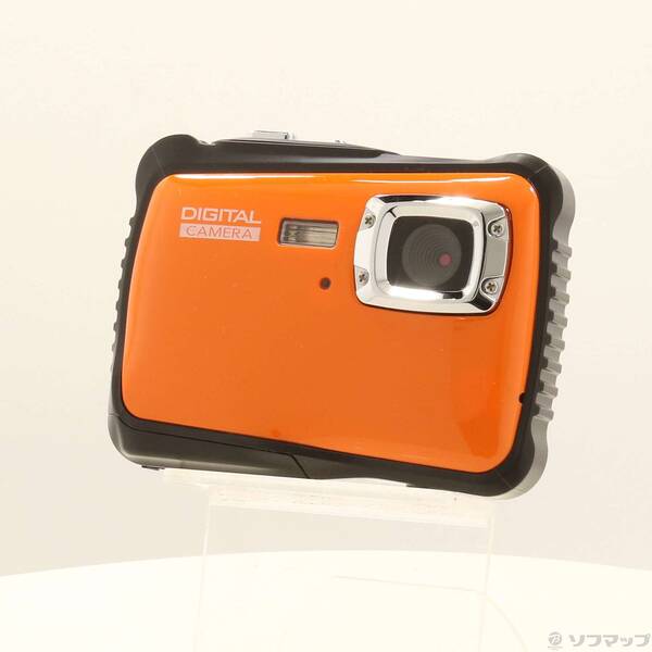 【中古】〔見せびらかす品〕 雨合羽デジタル写真機 単4蓄電池青写真 オレンジ色 TN-WTP-CAM01 【269-ud】