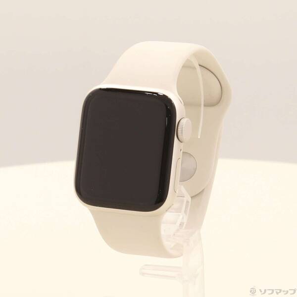 【中古】Apple(アップル) Apple Watch SE 第2世代 GPS 40mm スターライトアルミニウムケース スターライトスポーツバンド 【377-ud】