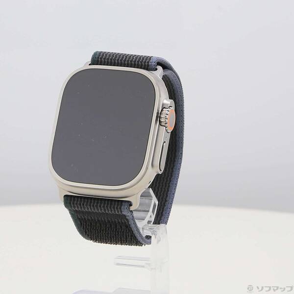 【中古】Apple(アップル) Apple Watch Ultra 2 GPS + Cellular 49mm チタニウムケース ブルー/ブラックトレイルループ 【295-ud】