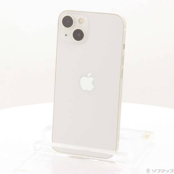 【中古】Apple(アップル) iPhone13 128GB スターライト MLND3J／A SIMフリー 【262-ud】