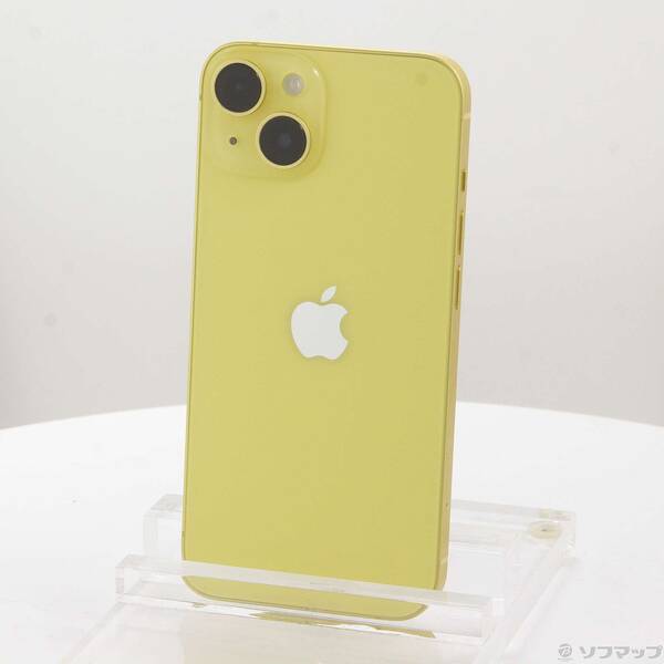 【中古】Apple(アップル) iPhone14 128GB イエロー MR3Q3J／A SIMフリー 【349-ud】