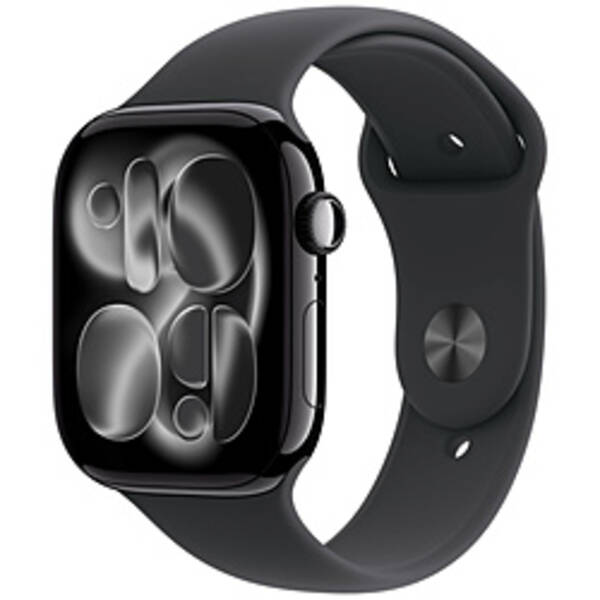 【中古】Apple(アップル) Apple Watch Series 11 GPS 46mm ジェットブラックアルミニウムケース ブラックスポーツバンド 【262-ud】