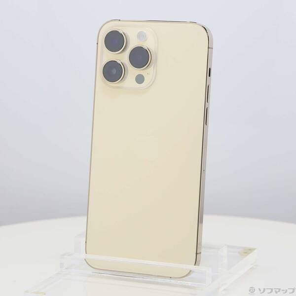 【中古】Apple(アップル) iPhone14 Pro Max 128GB ゴールド MQ983J／A SIMフリー 【262-ud】