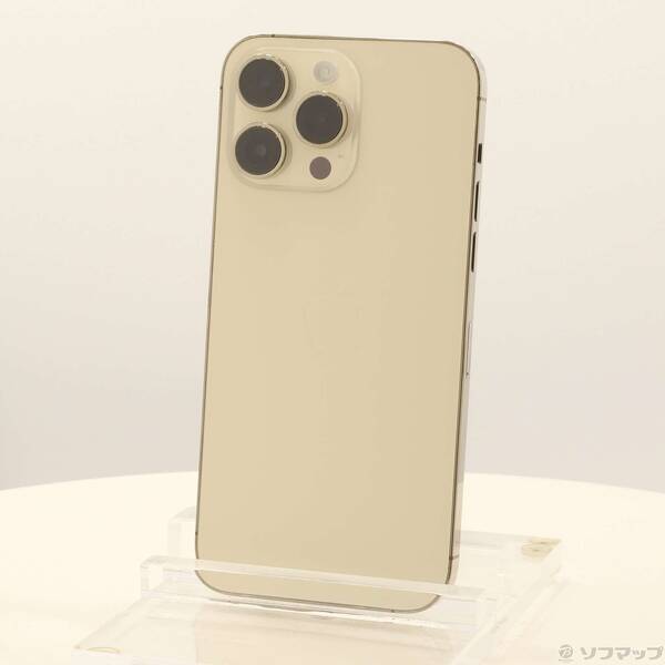 【中古】Apple(アップル) iPhone14 Pro Max 128GB ゴールド MQ983J／A SIM無償性 【262-ud】