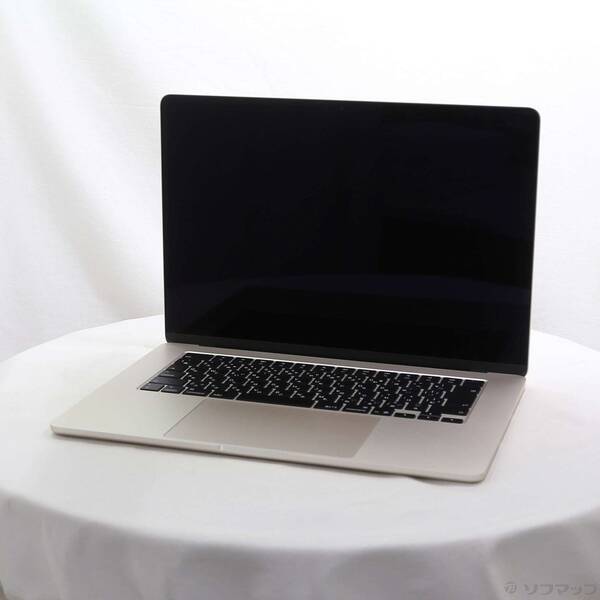 【中古】Apple(アップル) MacBook Air 15.3-inch Early-2025 MW1K3J／A Apple M4 10コアCPU_10コアGPU 16GB SSD512GB スターライト 〔15.7 Sequoia〕 【349-ud】