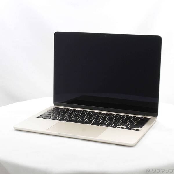 【中古】Apple(アップル) MacBook Air 13.6-inch Late-2024 MC8P4J／A Apple M3 8コアCPU_10コアGPU 24GB SSD512GB スターライト 〔15.3 Sequoia〕 【305-ud】