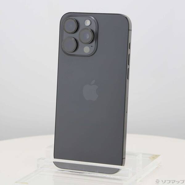 【中古】Apple(アップル) iPhone15 Pro Max 1TB ブラックチタニウム MU6Y3J／A SIMフリー 【377-ud】