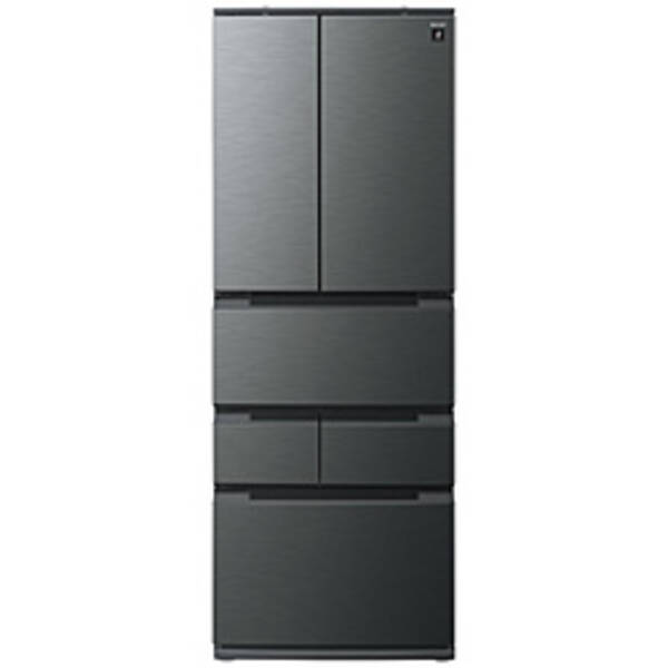 【中古】SHARP(シャープ) 〔展示品〕 プラズマクラスター冷蔵庫 ダスクダークメタル SJ-MF43P-H ［幅65cm ／429L ／6ドア ／観音開きタイプ］ 【398-ud】
