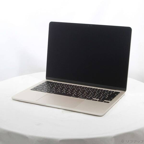 【中古】Apple(アップル) MacBook Air 13.6-inch Late-2024 MC8J4J／A Apple M3 8コアCPU_10コアGPU 24GB SSD256GB スターライト 〔15.3 Sequoia〕 【258-ud】