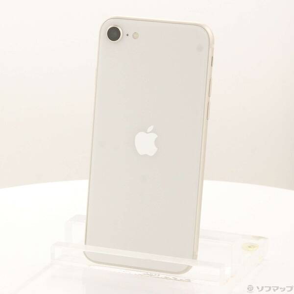 【中古】Apple(アップル) iPhone SE 第3世代 64GB スターライト MMYD3J／A SIMフリー 【377-ud】