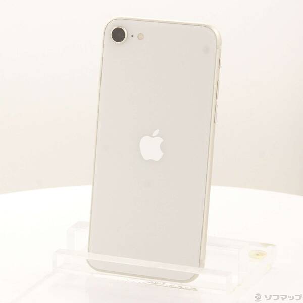【中古】Apple(アップル) iPhone SE 第3世代 64GB スターライト MMYD3J／A SIMフリー 【377-ud】