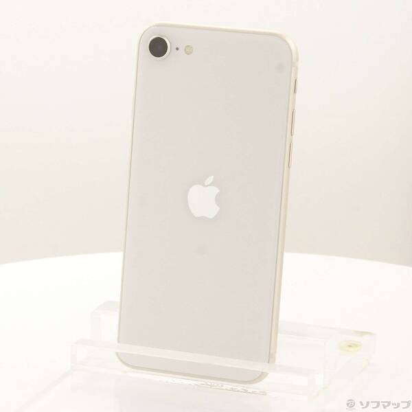 【中古】Apple(アップル) iPhone SE 第3世代 64GB スターライト MMYD3J／A SIMフリー 【377-ud】