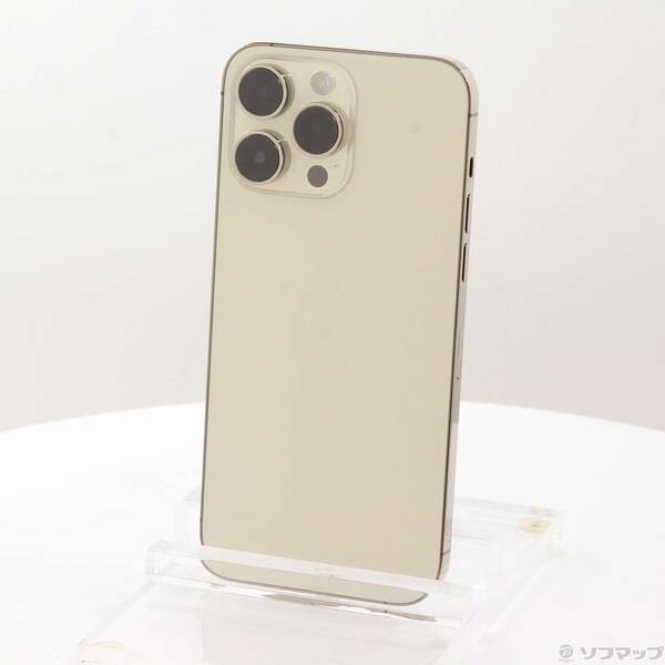 【中古】Apple(アップル) iPhone14 Pro Max 256GB ゴールド MQ9D3J／A SIM無償性 【377-ud】