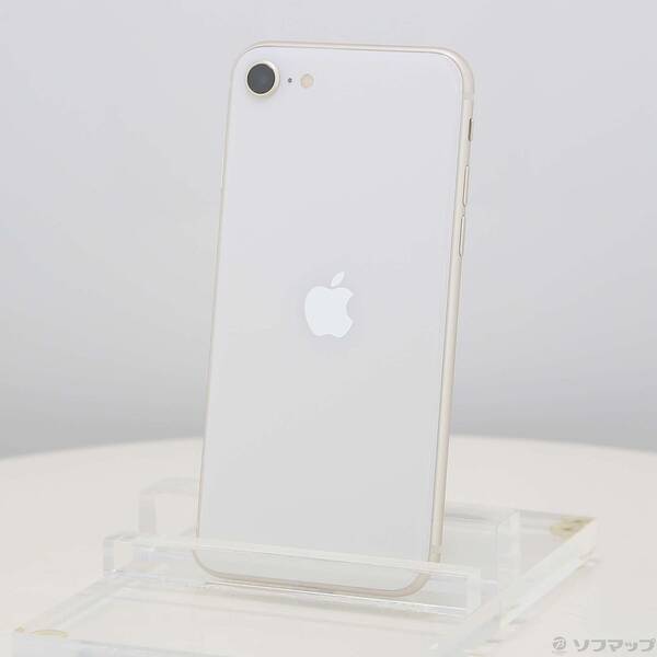【中古】Apple(アップル) iPhone SE 第3世代 64GB スターライト MMYD3J／A SIMフリー 【377-ud】