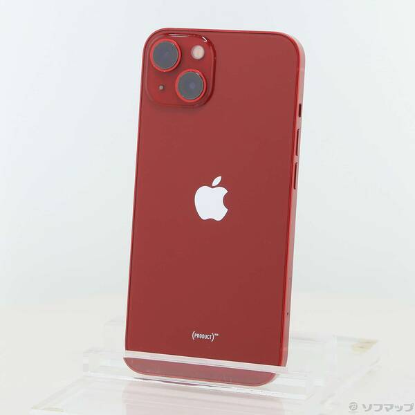 【中古】Apple(アップル) iPhone13 256GB プロダクトレッド MLNL3J／A SIMフリー 【377-ud】