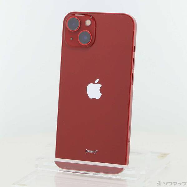 【中古】Apple(アップル) iPhone13 256GB プロダクトレッド MLNL3J／A SIMフリー 【377-ud】