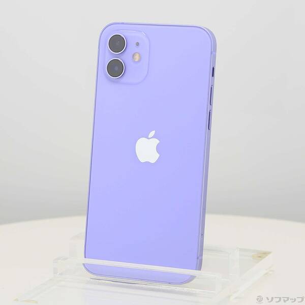 【中古】Apple(アップル) iPhone12 64GB パープル MJNH3J／A SIMフリー 【262-ud】