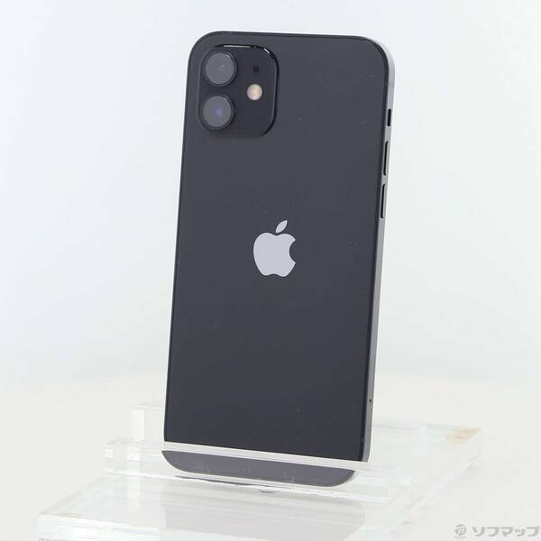 【中古】Apple(アップル) iPhone12 64GB ブラック MGHN3J/A SIMフリー 【258-ud】