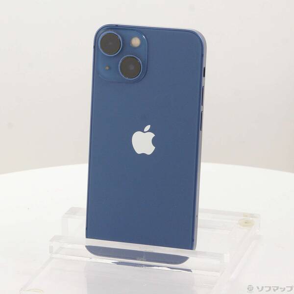 【中古】Apple(アップル) iPhone13 mini 128GB ブルー MLJH3J／A SIMフリー 【262-ud】