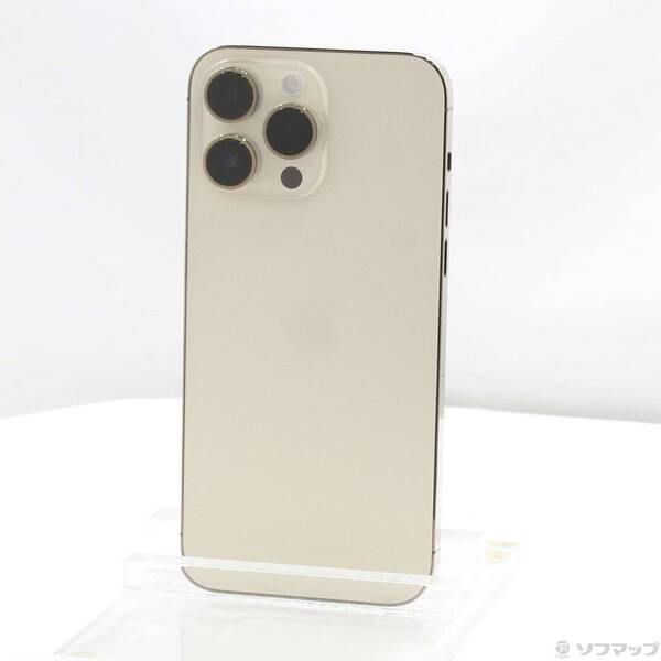 【中古】Apple(アップル) iPhone14 Pro Max 128GB ゴールド MQ983J／A SIMフリー 【258-ud】