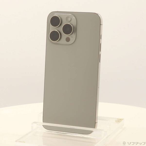 【中古】Apple(アップル) iPhone15 Pro Max 512GB ナチュラルチタニウム MU6W3J／A SIMフリー 【344-ud】
