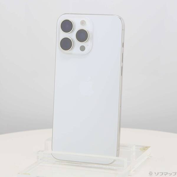 【中古】Apple(アップル) iPhone15 Pro Max 512GB ホワイトチタニウム MU6V3J／A SIMフリー 【262-ud】