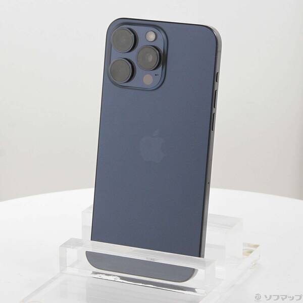 【中古】Apple(アップル) iPhone15 Pro Max 512GB ブルーチタニウム MU6X3J／A SIMフリー 【349-ud】