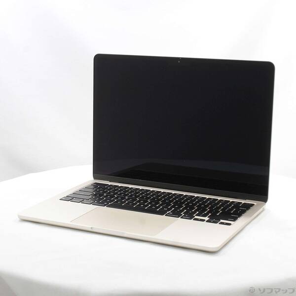 【中古】Apple(アップル) MacBook Air 13.6-inch Mid-2022 MLY13J／A Apple M2 8コアCPU_8コアGPU 8GB SSD256GB スターライト 〔15.3 Sequoia〕 【349-ud】