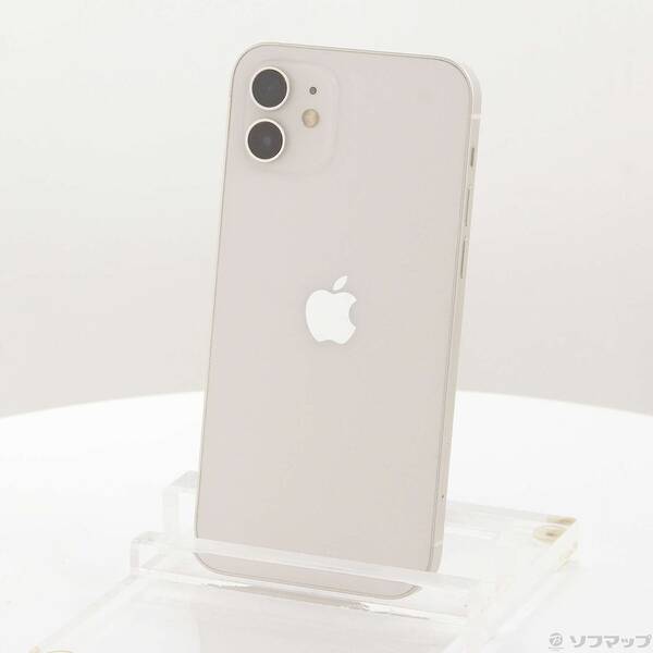 【中古】Apple(アップル) iPhone12 64GB ホワイト MGHP3J／A SIMフリー 【247-ud】