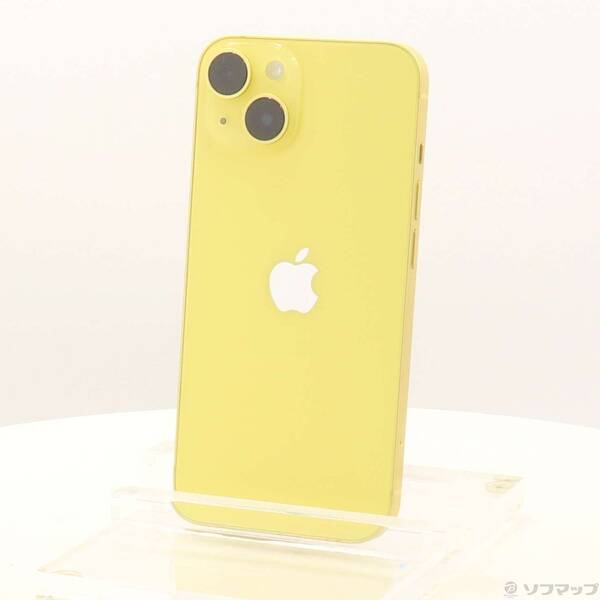 【中古】Apple(アップル) iPhone14 128GB イエロー MR3Q3J／A SIMフリー 【247-ud】