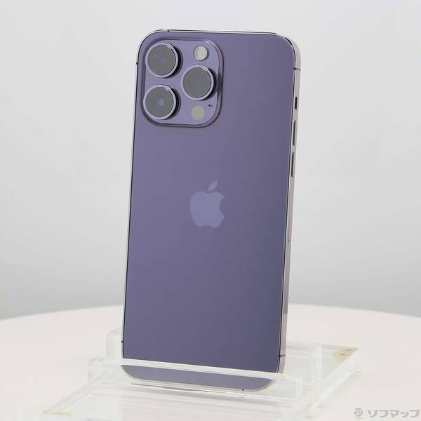 【中古】Apple(アップル) iPhone14 Pro Max 256GB ディープパープル MQ9E3J／A SIM無償性 【269-ud】