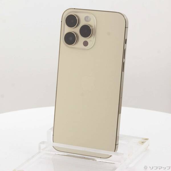 【中古】Apple(アップル) iPhone14 Pro Max 128GB ゴールド MQ983J／A SIMフリー 【258-ud】