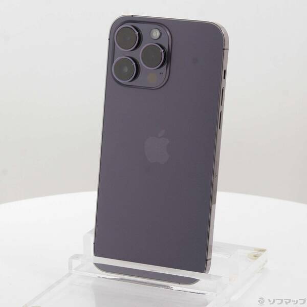【中古】Apple(アップル) iPhone14 Pro Max 128GB ディープパープル MQ993J／A SIMフリー 【269-ud】
