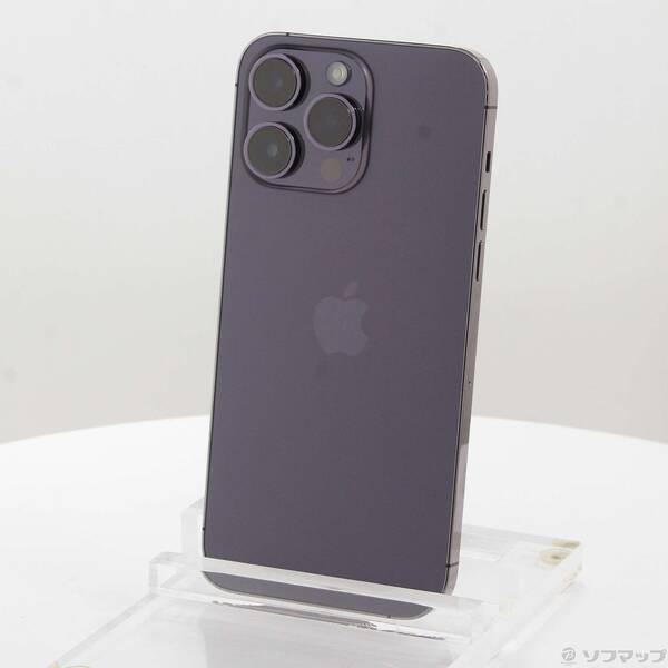 【中古】Apple(アップル) iPhone14 Pro Max 128GB ディープパープル MQ993J／A SIM無償性 【269-ud】
