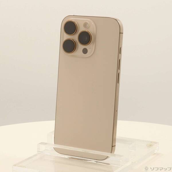 【中古】Apple(アップル) iPhone16 Pro 256GB デザートチタニウム MYN23J／A SIMフリー 【297-ud】