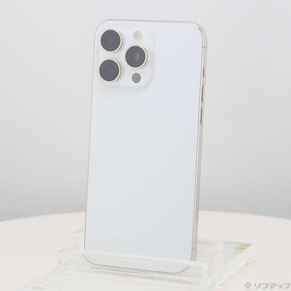 【中古】Apple(アップル) iPhone15 Pro Max 1TB ホワイトチタニウム MU703J／A SIMフリー 【276-ud】 90,904円
