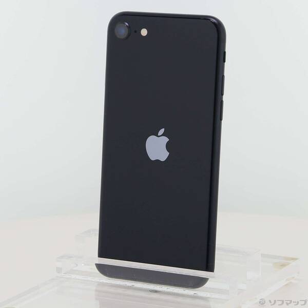 【中古】Apple(アップル) iPhone SE 第3世代 64GB ミッドナイト MMYC3J／A SIMフリー 【198-ud】